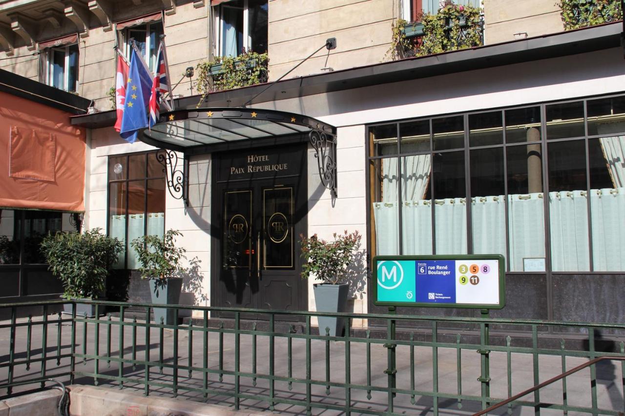 Hotel Paix Republique Paris Exterior photo